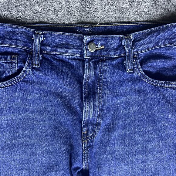 Nautica Mens Jeans Blue Tag Size 36x30 (36x30.5) Wide Leg Medium Wash Denim - Picture 4 of 12